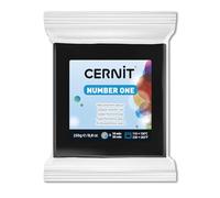 CERNIT CE0900250100C - A Pack of Polymer Clay Block - Number One Range - Modelling and Baking Clay - Black Colour - 250 g block - Manufactured in Belgium