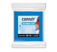 CERNIT CE0900250200C - A Pack of Polymer Clay Block - Number One Range - Modelling and Baking Clay - Blue Colour - 250 g block - Manufactured in Belgium