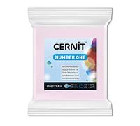 CERNIT CE0900250475C - A Pack of Polymer Clay Block - Number One Range - Modelling and Baking Clay - Pink Colour - 250 g block - Manufactured in Belgium