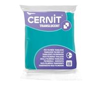 CERNIT CE0920056620C - A Pack of Polymer Clay Block - Translucent Effect - Modelling and Baking Clay - Emerald Colour - 56 g Block - Manufactured in Belgium