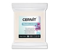 CERNIT CE0920250005C - A Pack of Polymer Clay Block - Translucent Effect - Modelling + Baking Clay - Translucent Colour - 250 g Block - Manufactured in Belgium, Unit
