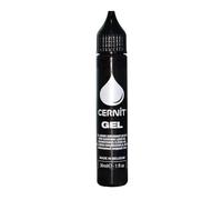 CERNIT CE1500030100C - One Bottle of Liquid Polymer Clay - Cernit Gel 30 ml - Baking and Modelling Clay - Colour Black - Manufactured in Belgium - DIY