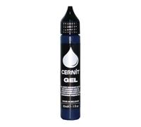 CERNIT CE1500030200C - One Bottle of Liquid Polymer Clay - Cernit Gel 30 ml - Modelling and Baking Clay - Colour Blue - Manufactured in Belgium - DIY