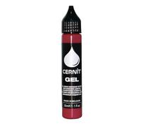 CERNIT CE1500030400C - One Bottle of Liquid Polymer Clay - Cernit Gel 30 ml - Modelling Firing Paste - Red Colour - Manufactured in Belgium - DIY - Creative