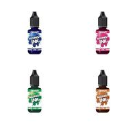 CERNIT CE2020275AMZC - Un lot de 4 encres à Base d'alcool opaques - Flacons 20 ml : Bleu Royal, Rose, Lézard et Rouille