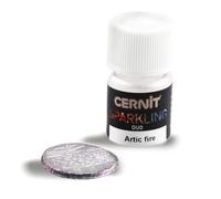 CERNIT CE6130002004C - Auxiliary - Sparkling Iridescent Effect Colour Powder - Arctic fire Colour - Can be Mixed - 2g jar - Manufactured in Belgium - DIY