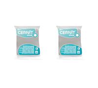 CERNIT CE8856010AMZC - One Set of 2 Opaline Polymer Clay Baking Doughs - White Colour - 2 x 56 g Blocks - Manufactured in Belgium - DIY - Art Accessory