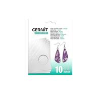 Cernit CE922C - Pack 10 feuilles métallisées - argentées