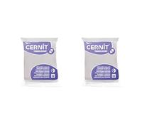 CERNIT CE9256005AMZC - Un lot de 2 Pains de Pâte Polymère Translucide - Pâte à Modeler à Cuire - Couleur Translucide - 2 Blocs de 56 g