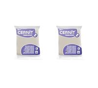 CERNIT CE9256024AMZC - A Batch of 2 Translucent Polymeric Doughs Modelling and Baking Dough - Phosphorescent Colour - 2 x 56 g Blocks - Manufactured in Belgium