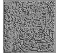 CERNIT CE95002C - Texture Plates for Modelling Clay - Creative Support in Rubber, Polymer Clay - Momentary Effects and reliefs - Format 9x9 cm - DIY - Creative