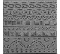 CERNIT CE95019C - Texture Plates for Modelling Clay - Rubber, Polymer Clay - Geometric Effects and reliefs - Format 9x9 cm - Manufactured in Belgium - DIY