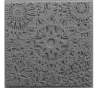 CERNIT CE95025C - Texture Plates for Modelling Clay - Creative Support in Rubber, Polymer Clay - Mandala Effects and reliefs - Format 9x9 cm - Creative