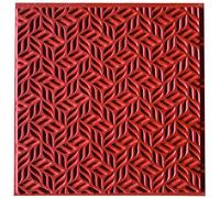 CERNIT CE95029C - Texture Plates for Modelling Clay - Rubber, Polymer Clay - Effects and reliefs Stairs Block - Format 9x9 cm - Manufactured in Belgium