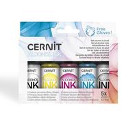 CERNIT CEASS005C - an Assortment of Alcohol-Based Inks - Set - Primary Colours - Alcohol Ink - Manufactured in Belgium - DIY - Creative - Art Accessory