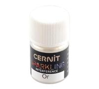 Cernit Coloured Effect Powder, Gold Interference, One Size
