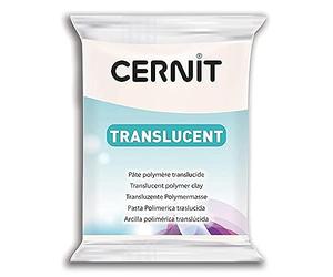 Cernit Transparant Clay White 0.55 Lb, 250g - Polymer Clay Dough - Ovenable - Leaves No Trace