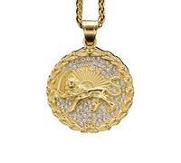 Cernomal Iranian National Map Pendant Necklace - Patriotic Lion Pattern Charm Pendant Choker Chain, I Stand With Iranian For Women Men Jewelry Accessories,Yellow,Long:50Cm
