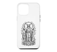 Cernunnos Celtic Forest God Sacred Antler Line Art Case for iPhone 12 Pro Max