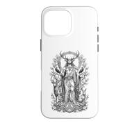 Cernunnos Celtic Forest God Sacred Antler Line Art Case for iPhone 16 Pro Max
