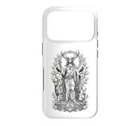 Cernunnos Celtic Forest God Sacred Antler Line Art Case for iPhone 17 Pro