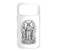 Cernunnos Celtic Forest God Sacred Antler Line Art Case for iPhone 17 Pro Max