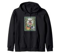 Cernunnos Celtic Forest God Tarot Pagan Horned Deity Zip Hoodie