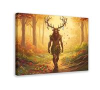 Cernunnos Celtic God Canvas Poster Bedroom Decor Landscape Office Room Decor Gift 16x24inch(40x60cm)