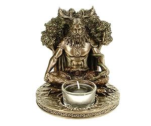 Cernunnos Celtic God of Nature Sculpture Tea Light Holder