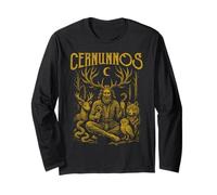 Cernunnos Horned God Forest Animals Pagan Nature Deity Long Sleeve T-Shirt