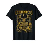 Cernunnos Horned God Forest Animals Pagan Nature Deity T-Shirt