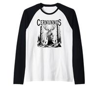 Cernunnos the Horned God Celtic Pagan Wicca Raglan Baseball Tee