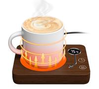 CEROBEAR Coffee Mug Warmer, Cup Warmer for Desk Home Office,Smart Mug Warmer with Gravity Sensor, 3 Temperature Settings (55℃/65℃/75℃), 4H Auto On/Off, Electric Beverage Warmer for Tea Coffee Milk