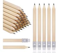 Cerolopy 40 Pieces Golf Pencils with Rubbers Half Pencils Small Pencils Mini Golf Pocket Pencils for Writing Drawing
