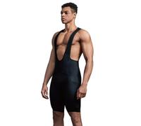 CEROTIPOLAR Big Sizing Plus Sizing Men Cycling Bike Bibs with PP Panel Design UPF50+ Black