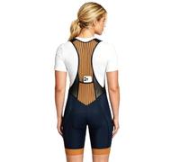 CEROTIPOLAR Women's Slim PRO Cut Cycling Bibs, Bike Bibs Shorts for Ladies Lasting Compression UPF50+, 7.68" Inseam/Only Back Pocket/Gold, M