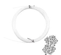 Cerpourt Clear Invisible Hanging Wire, 98 Feet (30M), Nylon, Up to 60lbs, Picture Frame, Mirror, Canvas, Ornaments, Decorations