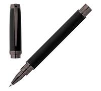 Cerruti 1881 Myth Black Rollerball Pen, Writing Pen with Black Body, Black Refill, Elegant Gift Box (Gun)
