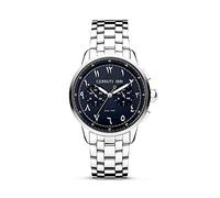 CERRUTI Gents Silver Stainless Steel Bracelet Watch with Navy Sunray DIAL CIWGK2224905