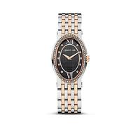 CERRUTI Ladies Two Tone Stainless Steel Bracelet Watch with Black DIAL CIWLG2226103