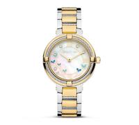 Cerruti Two Tone Bracelet White Pearl Butterfly Dial Watch CIWLG0008303 - Stainless Steel / Glass