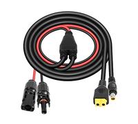 CERRXIAN 1.8M Solar Connector to DC 7909 & XT60 Extension Cable,16 AWG Solar Panel Connectors to XT60 Female + DC 8mm Conversion Cable for Battery RV Portable Power Station Solar Generator