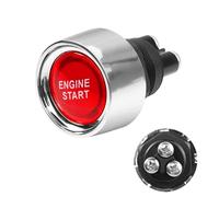 CERRXIAN 12V 50A Universal Push Start Ignition Switch Start Stop Button,Engine Switch Power Ignition Replacement Push Button Switch LED Car Engine Start Stop Button for Car RV Truck Boat Marine