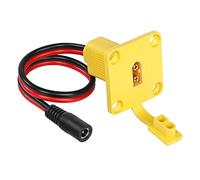 CERRXIAN 14AWG XT60 Male to DC 5.5mm x 2.1mm Female Mount Panel Power Cable for E-Bike, Solar Panel (1FT 5521-MF)