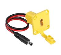 CERRXIAN 14AWG XT60 Male to DC 5.5mm x 2.1mm Male Mount Panel Power Cable for E-Bike, Solar Panel (1FT 5521-MM)