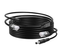 CERRXIAN 16.4FT Ethernet RJ45 and DC Cable,POE CAT5 Ethernet with Power Supply,Cat 5 RJ45 + 5.5x2.1mm DC CameraPower Cord,for CCTV Security Camera Surveillance System IP Camera Etc