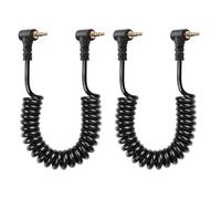 CERRXIAN 2.5mm Audio Cable, 2.5mm TRS 4-Pole Male to Male Stereo Audio Aux Coiled Cord for Camcorder, Camera,Camera Remote,Headphone,IR Blaster & IR Emitter - 3ft (ML to ML)