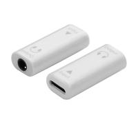 CERRXIAN 2 PCS USB C to 3.5mm Headphone Jack Adapter,Type C Female Input to Aux Female Output Digital Audio Converter for PC, Tablet, Laptop, Microphone, Speaker