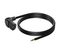 CERRXIAN 3.93FT IEC 320 C13 Female 3 Pin with Open Wiring Stripped, 18AWG 90 Degrees UP C14 to Bare Wire Power Supply Heavy Duty Replacement Cable,Pigtail Open Cable (UP)