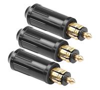 CERRXIAN 3PSC DIN Hella Male Plugs European 12V,DIN Cigarette Lighter Adapter Replacement Compatible,DIY Hella Repair Plug With Motorcycles